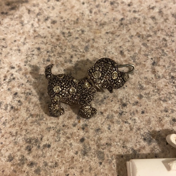 Vintage set of hair clips & barrettes, poodle, bow - Picture 2 of 5